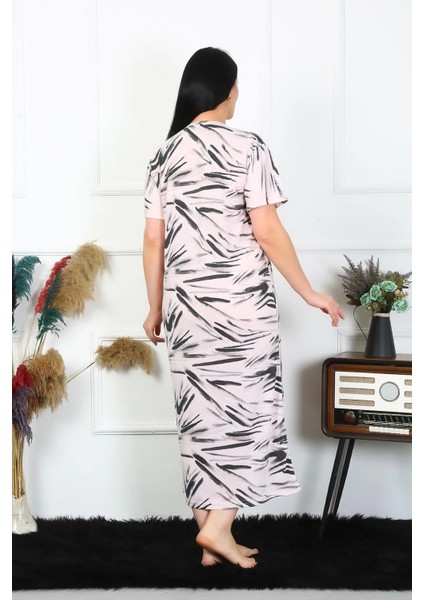 Kadın Büyük Beden Kısa Kol Krem Anne Gecelik fırsatları