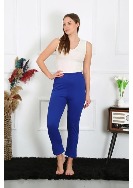 Kadın Pamuklu Sax Tek Alt Pijama