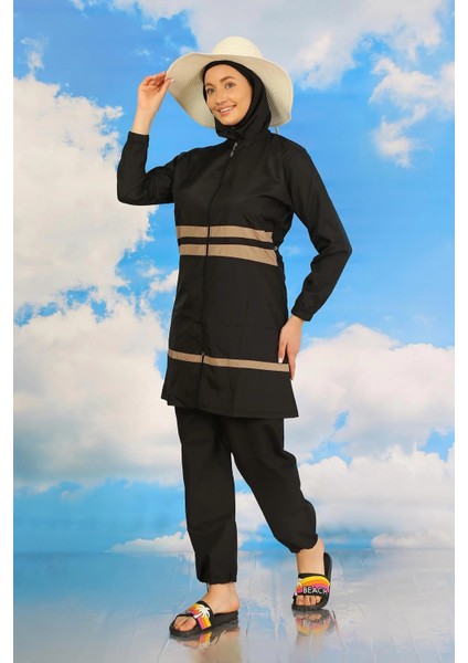 Kadın Tam Tesettür Mayo Siyah fiyatları