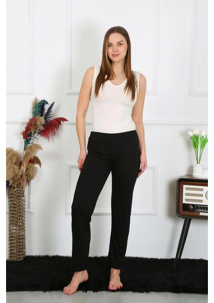 Kadın Pamuk Penye Tek Alt Pijama Siyah fiyatları