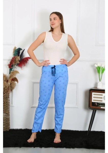 Kadın Pamuklu Tek Alt Pijama