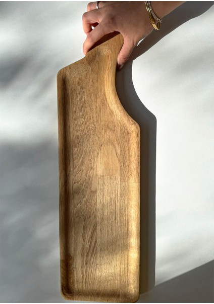 Masif Meşe Şarküteri - Peynir Sunum Tabağı 15X39.50CM fırsatları