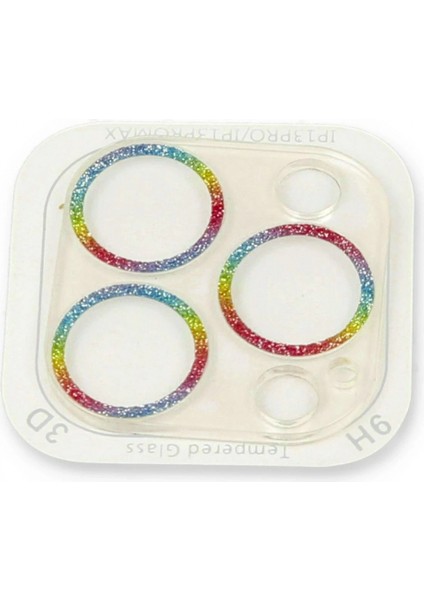 iPhone 13 Pro Shine Kamera Lens Koruma Cam - Rainbow fiyatları