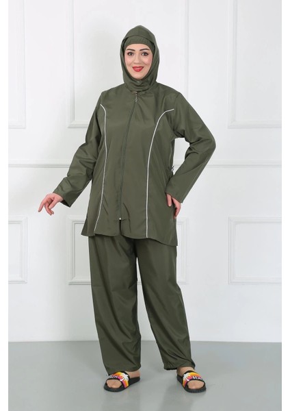 Büyük Beden Tesettür Büyük Mayo Haki fiyatları