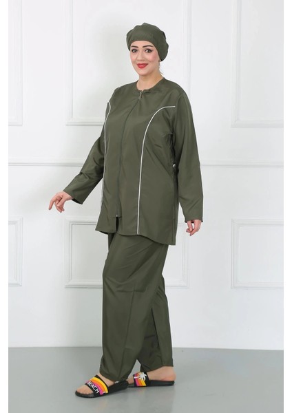 Büyük Beden Tesettür Büyük Mayo Haki indirimleri