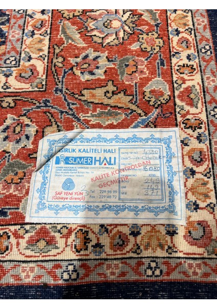 El Dokuma Sümerbank Hereke Halısı Imzalı Yedi Dağın Çiçeği Birinci Sınıf Kalite Ebat 250X150 modelleri