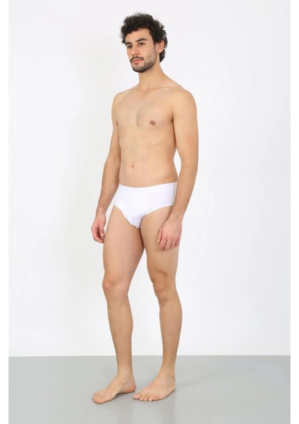 Erkek Pamuk Likralı Slip Beyaz modelleri