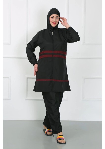 Büyük Beden Tesettür Mayo Siyah indirimleri