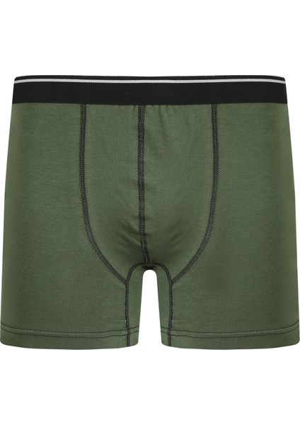 Erkek Pamuk Likralı Boxer Haki modelleri
