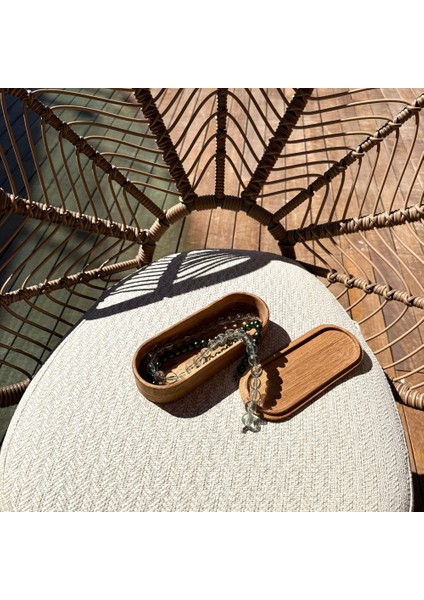 Masif Meşe Kalem - Saat - Gözlük -Takı Kutusu 7.5X19.5CM