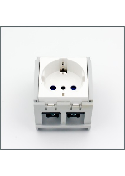 Ray Tipi Schuko Priz (2 Modül) 16A 250V 2P+T (IT/DE) P17-P30) indirimleri