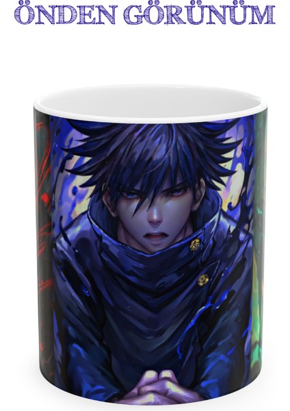 Jujutsu Kaisen "itadori, Megumi ve Nobara" Baskılı Canlı Renkli Porselen Kupa Bardak fırsatları