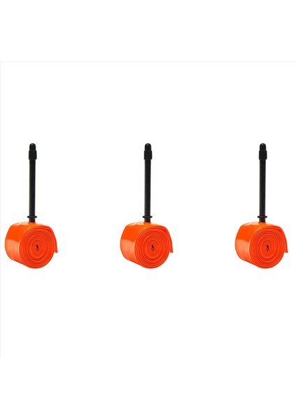 3x Ultralight Bisiklet Iç Tüp 700 x 18-32C Yol Bisiklet Tpu Lastik 700C 65MM Uzunluk Fransız Valf Süper Işık Tüpü (Yurt Dışından)
