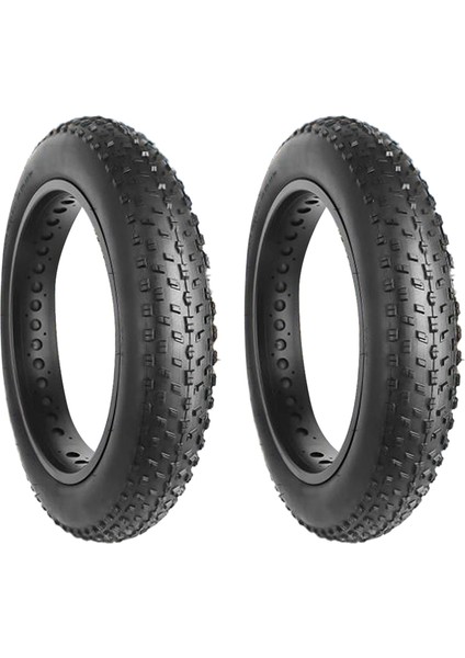 2x Bisiklet Lastik Bisiklet Lastikleri Katlanır Yedek Yedek Elektrikli Bisiklet Lastikleri Uyumlu Geniş Dağ Kar Bisikleti 20X4 0 Inç (Yurt Dışından)