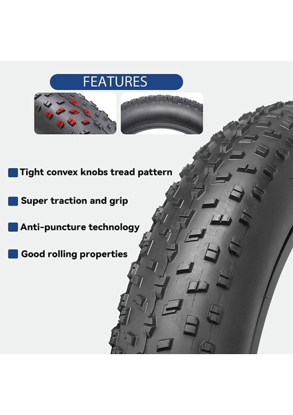 2x Bisiklet Lastik Bisiklet Lastikleri Katlanır Yedek Yedek Elektrikli Bisiklet Lastikleri Uyumlu Geniş Dağ Kar Bisikleti 20X4 0 Inç (Yurt Dışından) indirimleri