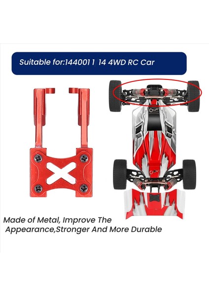 144001-1258 Metal Kuyruk Sabit Parçalar Kuyruk Kanadı Firmware Bağlantı Sözleri Wltoys Için Set 144001 1/14 4WD Rc Araç Parçaları Kırmızı (Yurt Dışından) indirimleri