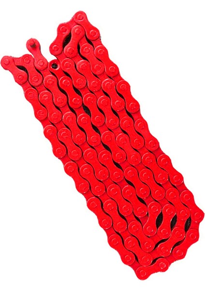 2x Bisiklet Mtb Bmx Yol Bisikleti 1/2 Inç x 1/8 Inç Sabit Zincir Tek Hız 96 Bağlantı Kırmızı (Yurt Dışından) modelleri