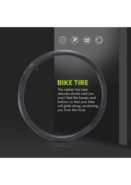 Bisiklet Iç Tüp 26X1 75/2 125 Bisiklet Iç Tüpler Yedek Bisiklet Iç Lastik 2 Lastik Kolu 2 Paket (Yurt Dışından) fiyatları