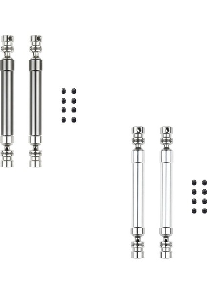 4pcs Metal Cvd Şaftı 110-160MM 1/10 Rc Kaya Çakmızı Eksenel SCX10 90046 Traxxas Trx4 Gümüş ve Titanyum (Yurt Dışından) fırsatları