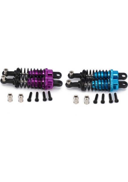 4 Adet Yağ Ayarlanabilir 65MM Şok Emici Damper Rc Araba 1/18 Wltoys A959 A969 A979 K929 Losi Tamiya Mor ve Mavi (Yurt Dışından)