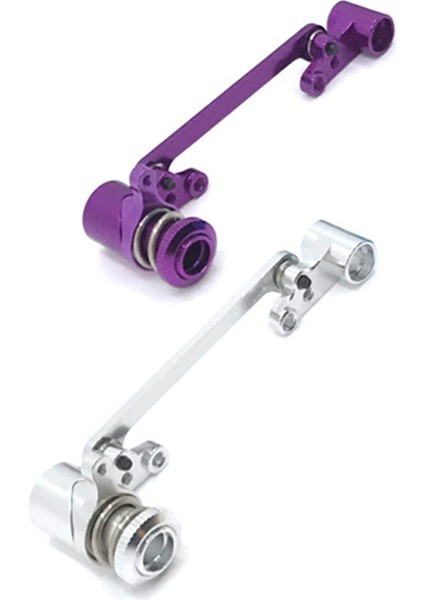 2 Set Direksiyon Debriyaj Montajı Direksiyon Servo Koruyucu Wltoys 144001 1/14 124018 124019 Rc Araba Parçaları Gümüş ve Mor (Yurt Dışından) modelleri