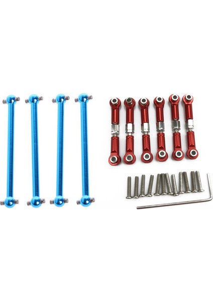 6pcs Ayarlanabilir Metal Bağlantı Çekme Çubuğu Ön /arka Servo Bağlantı 4 Pcs Yükseltme F /r Metal Köpek A959-07 (Yurt Dışından)