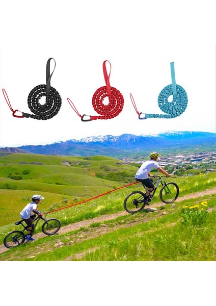 3pcs Bisiklet Çekme Halat Bisiklet Halat Dağ Bisikleti Ebeveyn-Çocuk Çeken Halat Uygun Römork Halat (Yurt Dışından)
