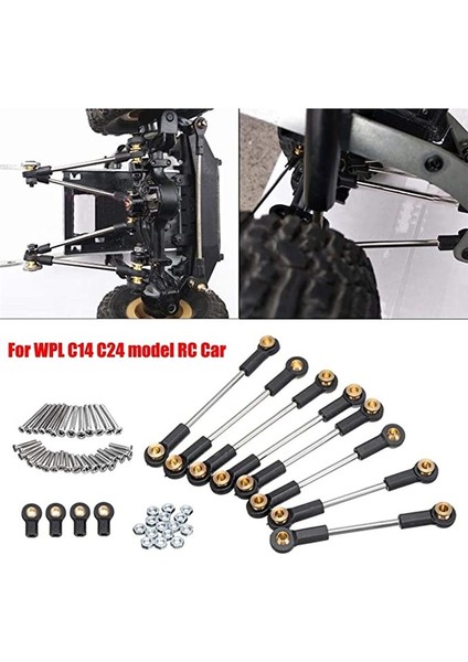 Metal Şasi Süspansiyon Bağlantı Çubuğu Wpl C14 C14 C24 C24-1 1/16 Rc Araba Yükseltme Parçaları Aksesuarları (Yurt Dışından) fiyatları
