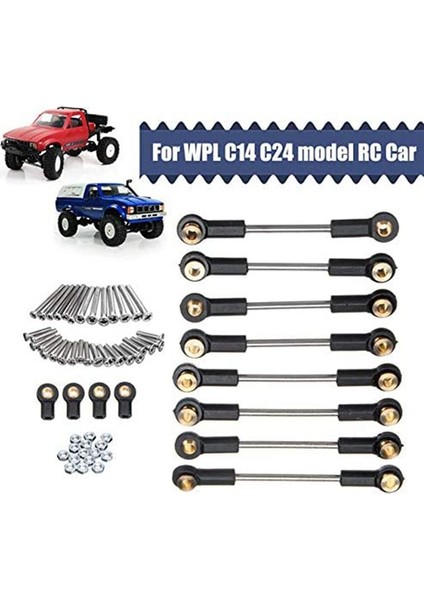 Metal Şasi Süspansiyon Bağlantı Çubuğu Wpl C14 C14 C24 C24-1 1/16 Rc Araba Yükseltme Parçaları Aksesuarları (Yurt Dışından) modelleri
