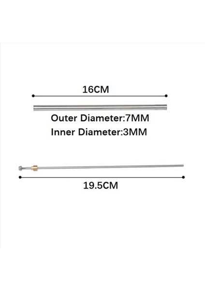 2x Çelik Tüp Boru Montajı 3mm Feilun Için Gemi Mili FT012 2 4g Fırçasız Rc Tekne Yedek Parçaları (Yurt Dışından) fiyatları