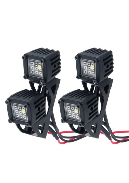 4x Modifiye Far Spotları Araç Üst Işıkları Eksenel SCX10 Jeep Traxxas Trx4 Trx6 1/10 Için Tampon Işıkları C Siyah (Yurt Dışından) fiyatları