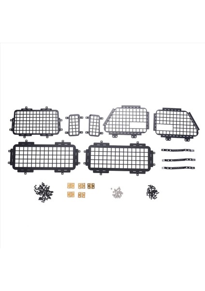 Mn D90 Mn-90 D99S MN99S Metal Stereoskopik Pencere Mesh Koruyucu Net 1/12 Rc Araba Yükseltme Parçaları Aksesuarları (Yurt Dışından)