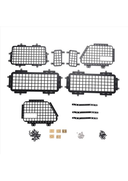 Mn D90 Mn-90 D99S MN99S Metal Stereoskopik Pencere Mesh Koruyucu Net 1/12 Rc Araba Yükseltme Parçaları Aksesuarları (Yurt Dışından) modelleri
