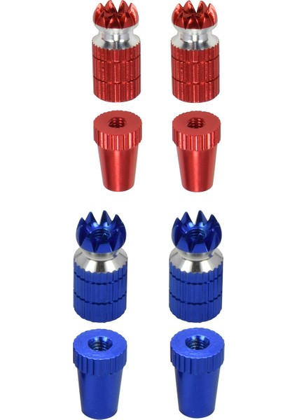 2set Alumınum Rc Verici Çubuk Uçlar Denetleyici Başparmak Rocker M3 Tx Futaba / Frsky / Spektrum Kırmızı ve Mavi (Yurt Dışından)