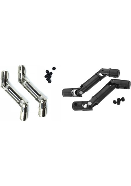 2 Wpl Henglong Için Metal Sürüş Şaftı Set 1/16 Rc Araç Parçaları Trawlers Kamyon Siyah ve Gümüş (Yurt Dışından)