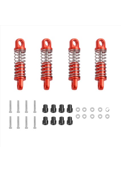 8pcs Alaşım Şok Emici Damper Yağı Dolu Tip Rc Hobi Model Araba 1/28 Wltoys K969 K989 P929 Drıft Rally Kırmızı (Yurt Dışından) fiyatları