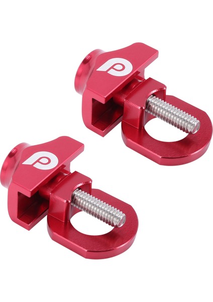 2x Bisiklet Zinciri Gerginliği Ayarlayıcı Alüminyum Alaşım Bisiklet Bağlantı Elemanı Cıvata Bmx Için Tek Hızlı Cıvata Vidası Bike Bisiklet Kırmızı (Yurt Dışından)