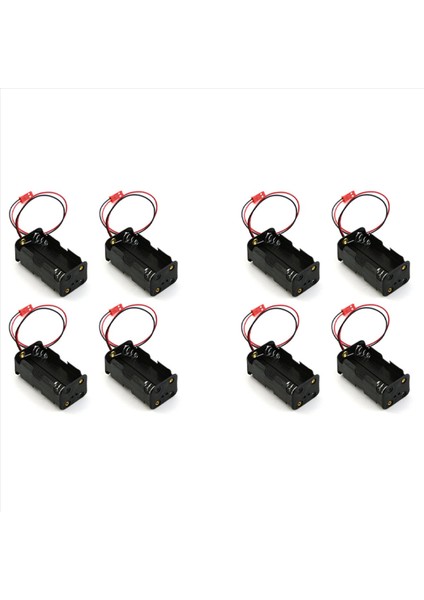 8 Pack 6V 4xaa Pil Konteyner Kılıf Tutucu Paket Kutusu Hsp Redcat Için Jst Fiş Alıcı 1/8 1/10 Rc Nitro Güç Otomobil Kamyonu (Yurt Dışından)