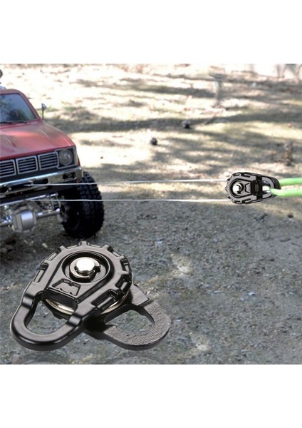 2pcs Tow Halat Vinch Snatch Block 1/10 Rc Cracler Axıal SCX10 Araba Parçaları Aksesuar Rc Tırmanma Araba Vinç Off-Road Araba (Yurt Dışından) modelleri