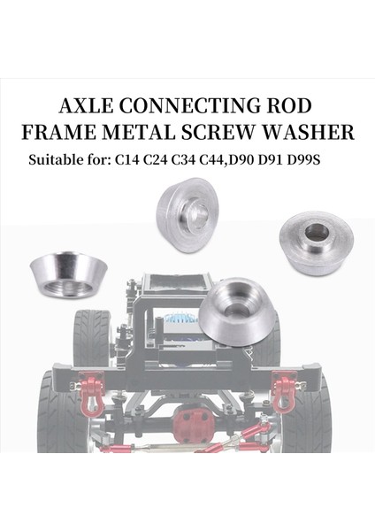 8pcs Metal Bağlantı Çubuk Vidalı Conta Şim Yasacı Wpl C14 C24 C34 C44 Mn D90 D91 D99S Rc Car Gümüş (Yurt Dışından) indirimleri