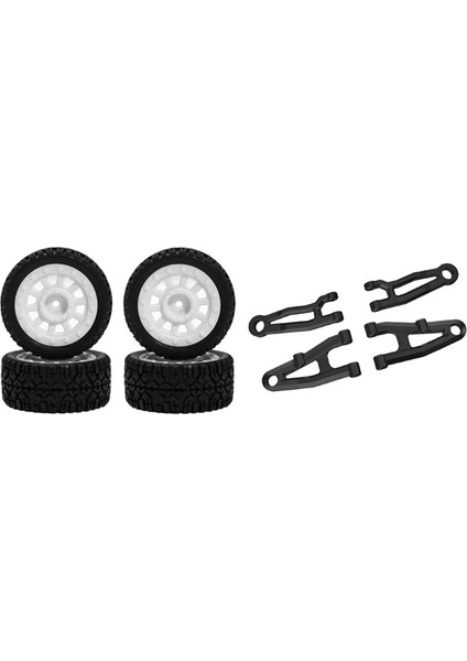4pcs Sg 1603 Sg 1604 SG1603 SG1604 1/16 &amp 4pcs Için Ön Üst ve Alt Kol Rc Araba Tekerlek Lastikleri Lastikler (Yurt Dışından)