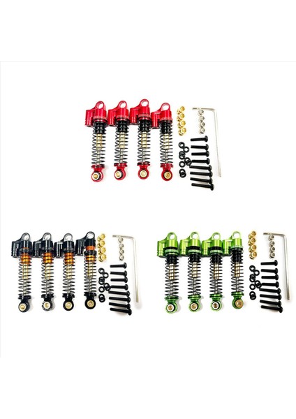 Fms Için 2x FCX24 Metal 43MM Şok Yağ Dışı Basınç 1/24 Rc Paletli Araba Yükseltmeleri Parça Aksesuarları Siyah (Yurt Dışından) fırsatları