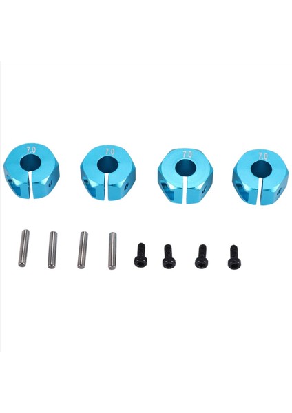 Rc Mavi Alüminyum 7 0 Tekerlek Hex 12MM Pim Vidaları 4p Hsp Hpı Tamiya Ca (Yurt Dışından)