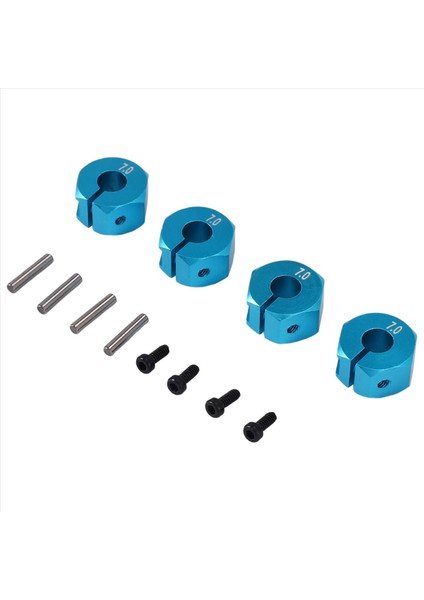 Rc Mavi Alüminyum 7 0 Tekerlek Hex 12MM Pim Vidaları 4p Hsp Hpı Tamiya Ca (Yurt Dışından) modelleri