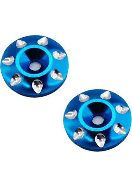 Metal Kuyruk Kanadı M3 Vidalar 1/8 1/10 Ölçekli Yoldan Buggy Kamyon Rc Arabalar Mavi (Yurt Dışından)