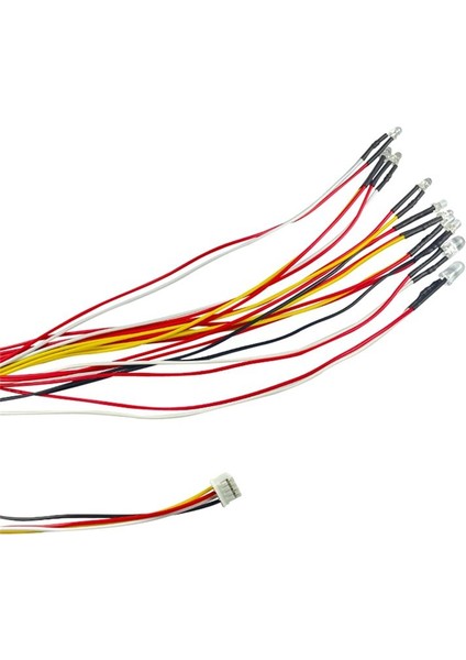 10 LED Işık 2 Kırmızı 4 Sarı 4 Beyaz Wpl D12 D12 D42 1/10 Rc Araba Yükseltme Parçaları Dekorasyon Aksesuarları (Yurt Dışından) fırsatları