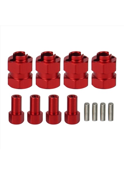 8pcs Metal Genişletilmiş 7mm Altı Tekerlek Göbek Birleştirici +4mm Eksenel SCX24 90081 AXI00001 1/24 Rc Paletli Araba Yükseltme Parçaları 2 (Yurt Dışından) fiyatları