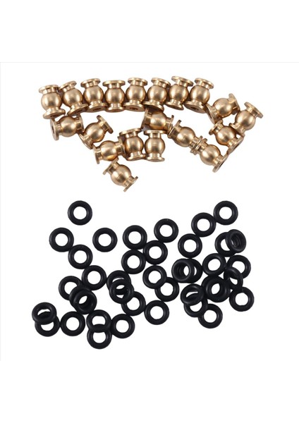 20PCS Pirinç Şok Bağlantıları Topları 1/24 Rc Paletli Araba Eksenel SCX24 Yükseltme Parçaları (Yurt Dışından)