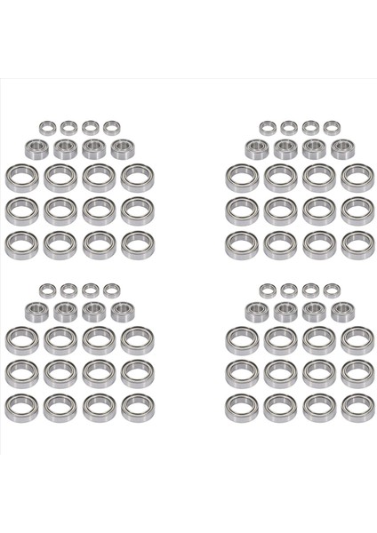 80PCS Top Rulman Seti BE001 BE002 BE003 Jlb Racing Cheetah 11101 21101 J3 Hız 1/10 Rc Araba Yedek Yükseltme Parçaları (Yurt Dışından)