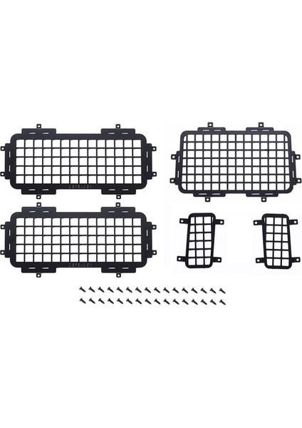 Mn D90 MN98 MN99S Çelik Arka ve Yan Metal Stereoskopik Pencere Mesh Koruyucu Net 1/12 Rc Araç Yükseltme Parçaları (Yurt Dışından)
